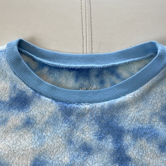 Justice Tie Dye Fleece Pullover Kids Sweatshirt; 100% polyester - Picture 4 of 8